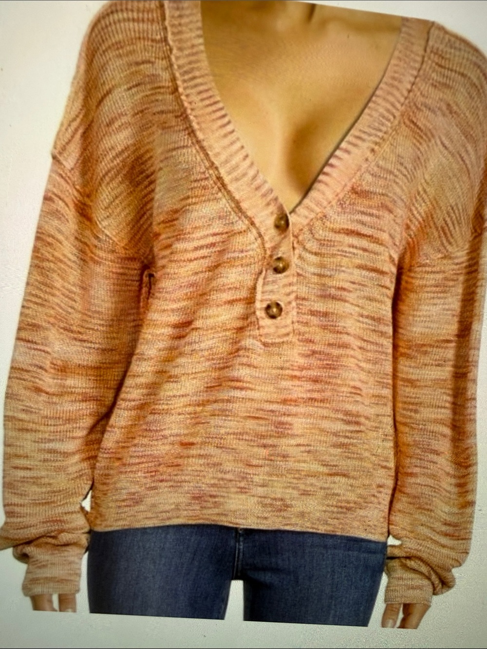 Free People Mercury Space-Dye Cotton Sweater NWT
Dried Roses Combo